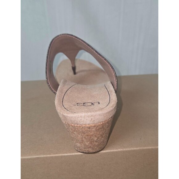 UGG Australia BRIELLA Wedge Thong Sandals Women Size US 6 NEW 1009853 - Picture 6 of 8